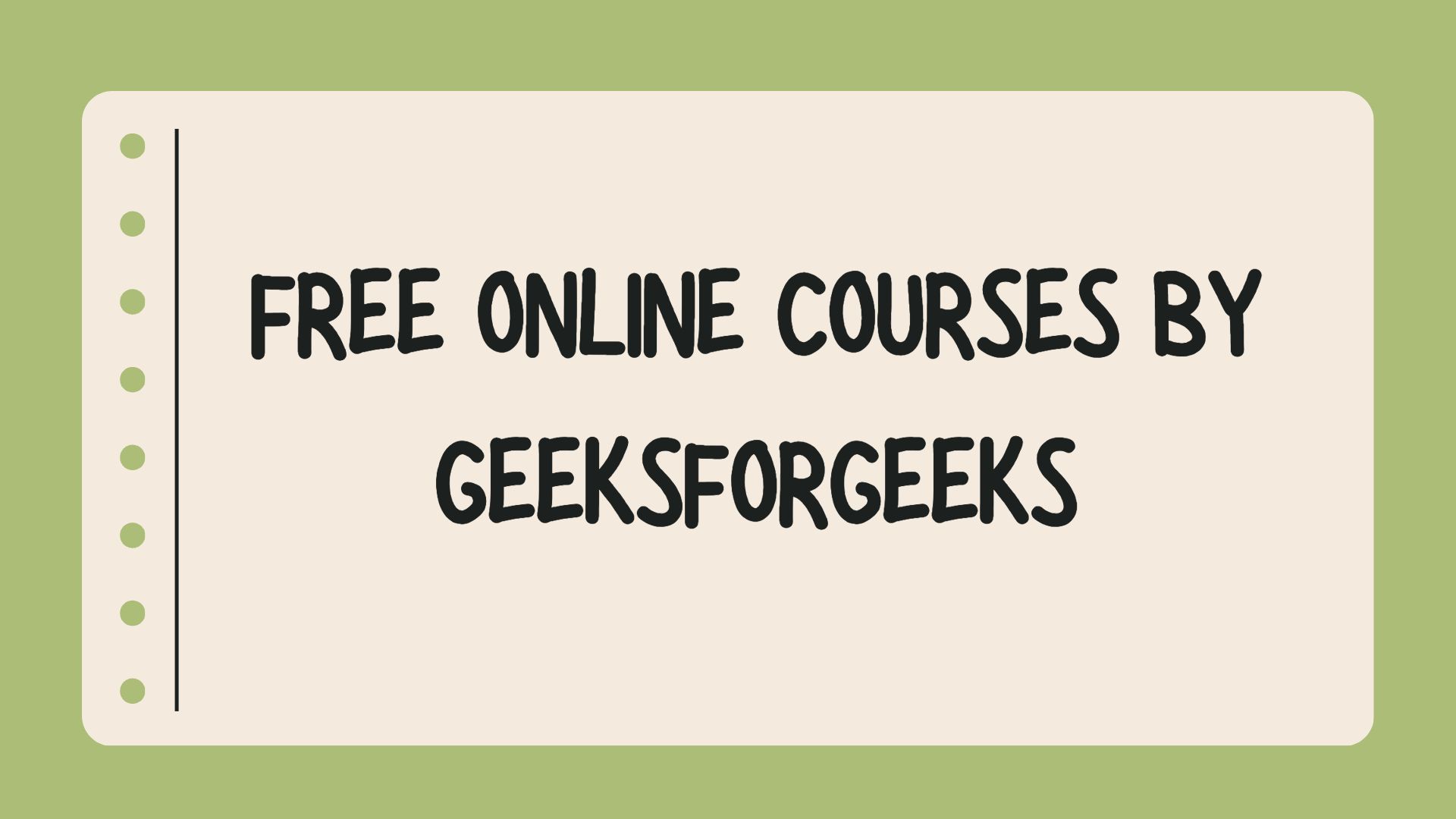 Free Online Courses by • CS Code